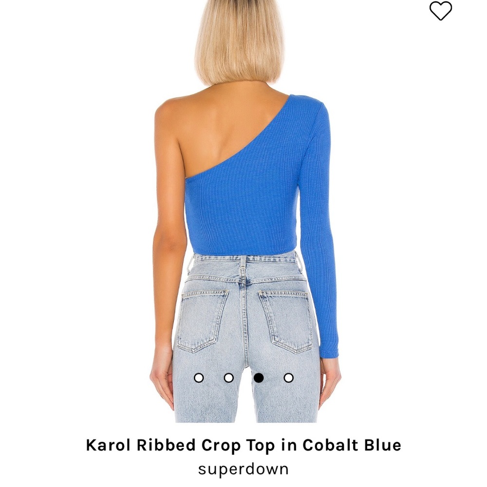 Superdown Karol Ribbed Crop - Picture 2 of 2